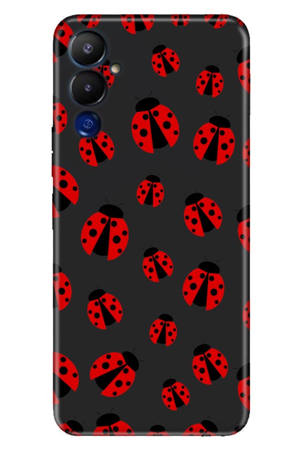 Pova 4 Case Silicone Patterned Illustrated Uv Cover Ladybug