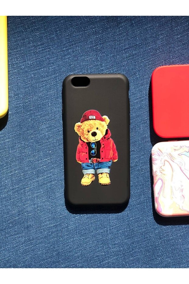حافظة مخملية داخلية متوافقة مع هاتف Iphone 6 و6s Bear Teddy Launch - 1