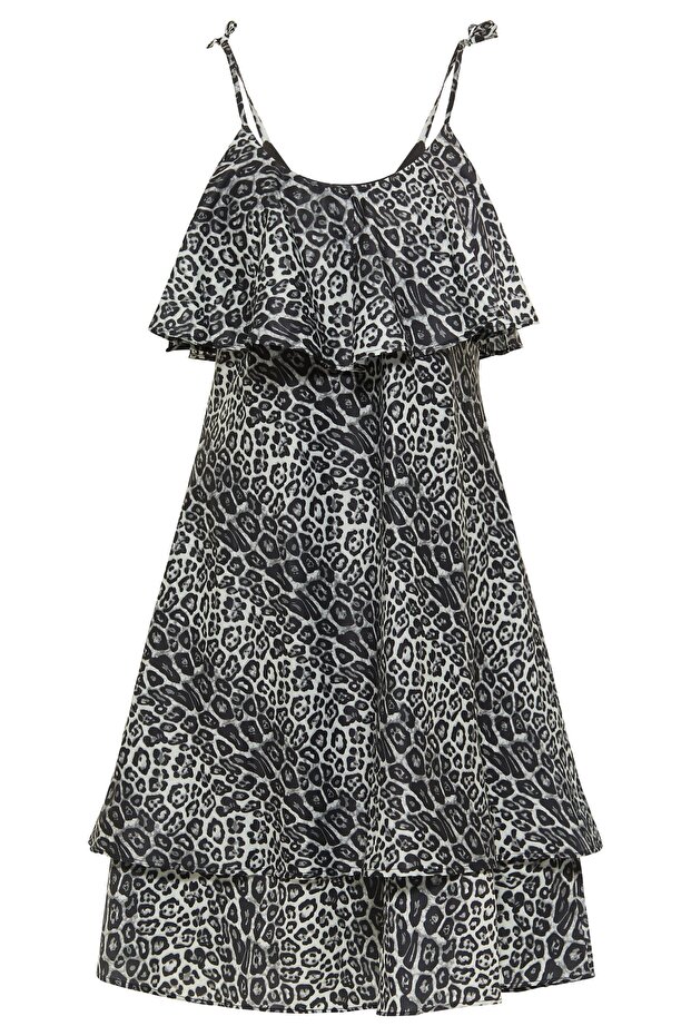 Leoprintli elbise - 4