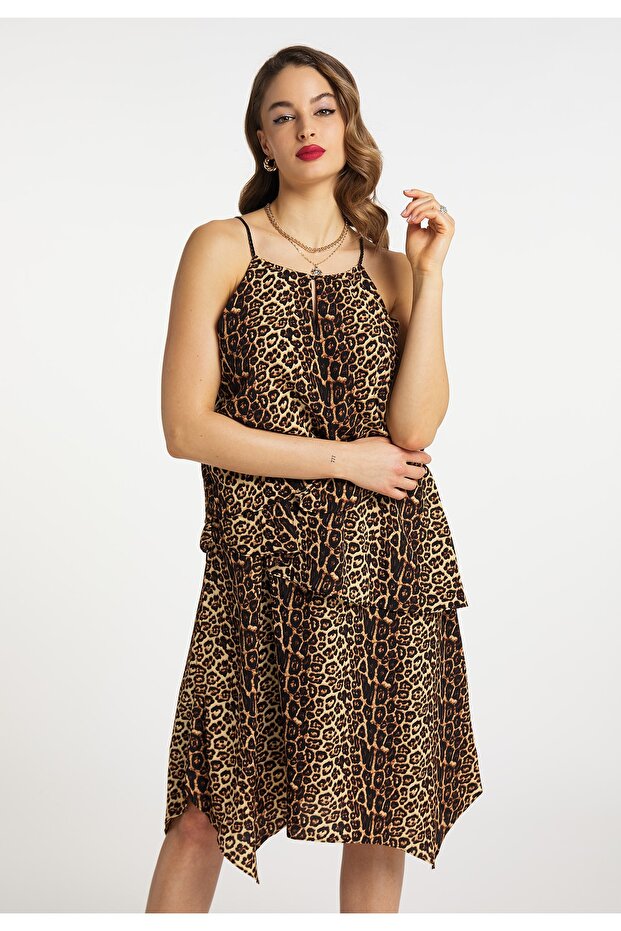 Rochie cu imprimeu leopard - 2