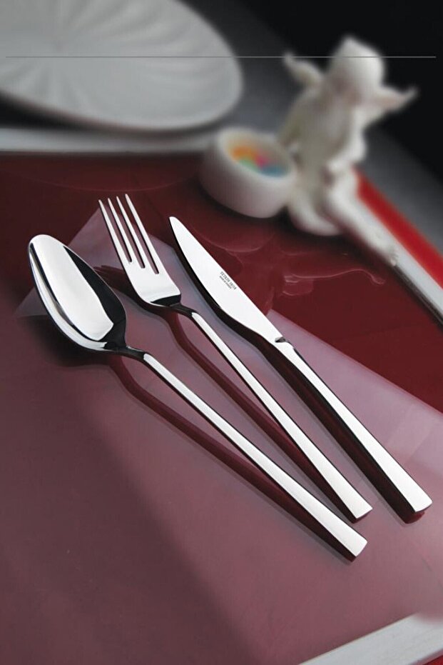 Çelik 12 Adet Tatlı Çatalı - 1