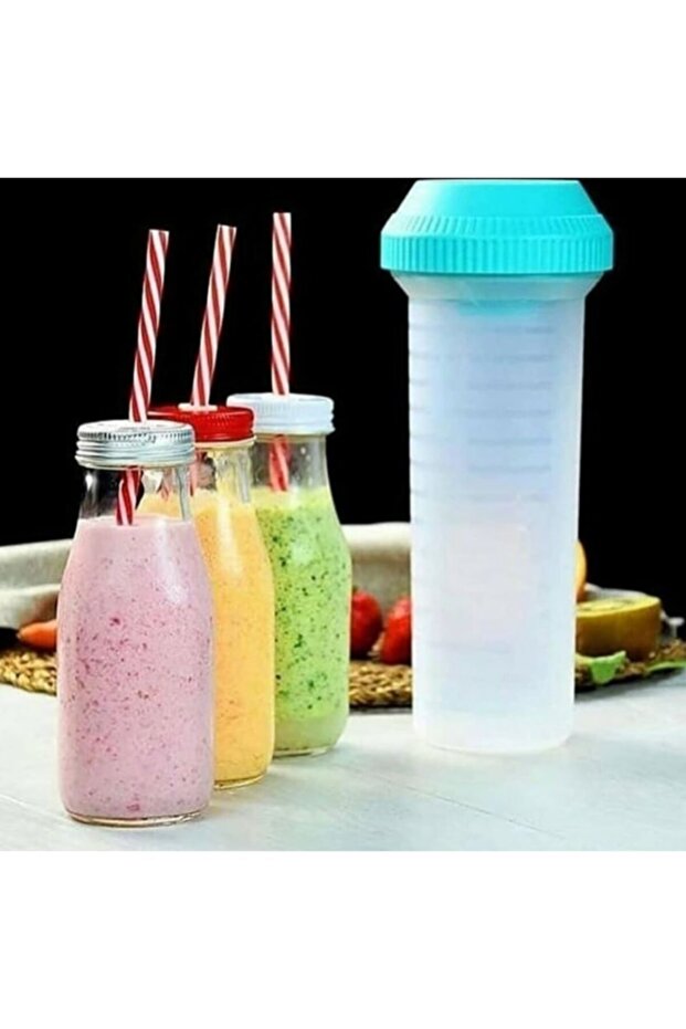 ميجا شيك شيك 750 مل خلاط خفق وطبق قياس