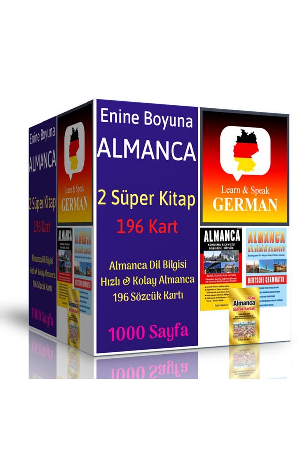 Almanca Kitap Seti (1000 Sayfalık Enine Boyuna Almanca) - 1