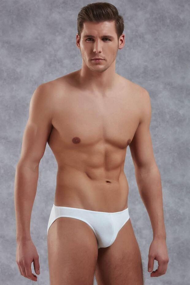 Erkek Modal Ince Bel Bantlı Düz Renk Slip Külot 1281 - 1
