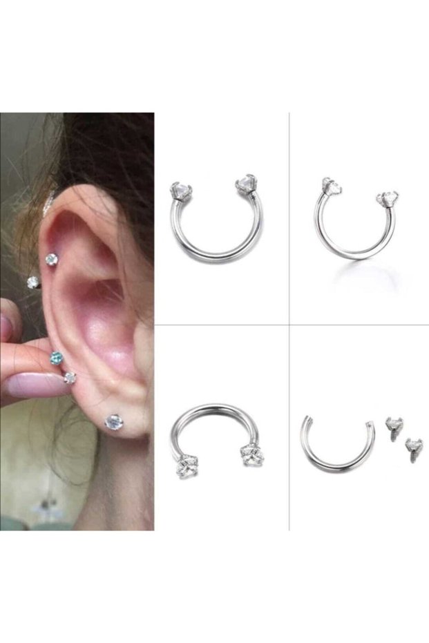Kıkırdak Tragos Ve Burun Piercingi