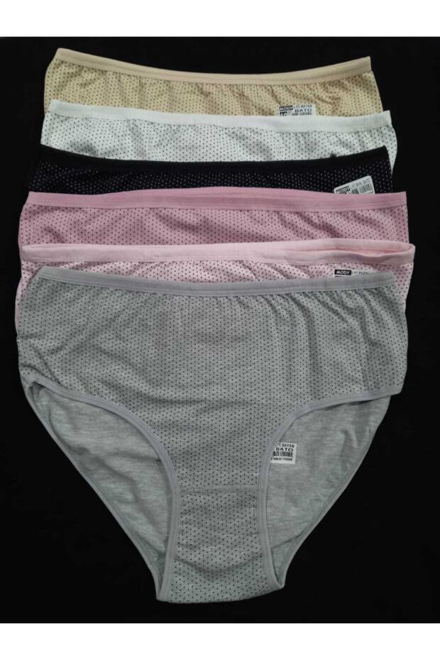 Pack of 6 Plus Size Bato Lycra Cotton Panties