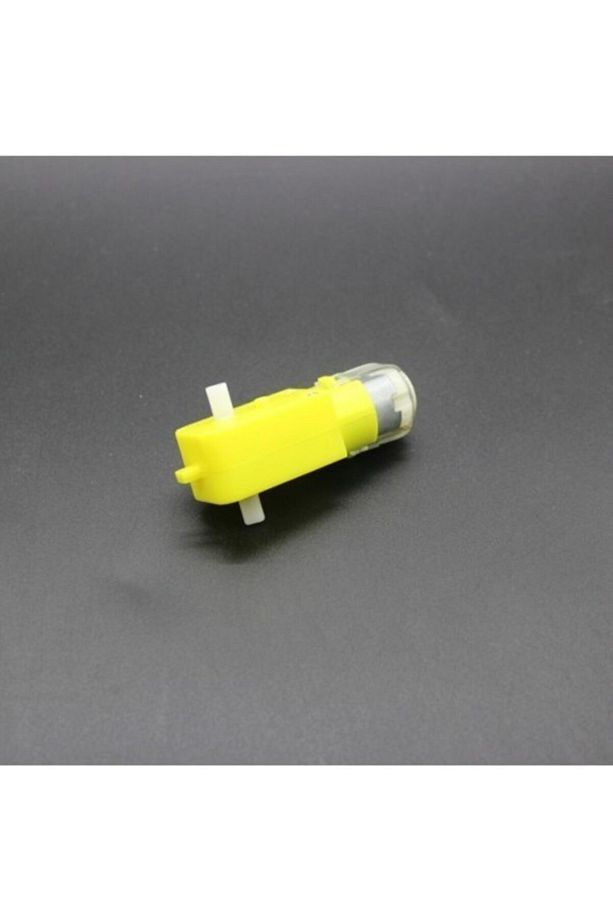 Robot Sadece Dc Motor Redüktörlü Motor 250 Rp Tekerleksiz Arduino Tt Sarı Motor - 1