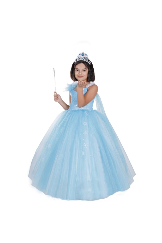 Girl's Turquoise Frozen Elsa Costume