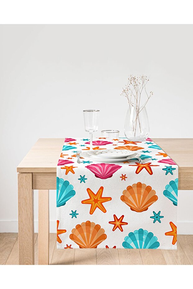 Specially Designed Digital Printed Decorative Suede Runner - 1