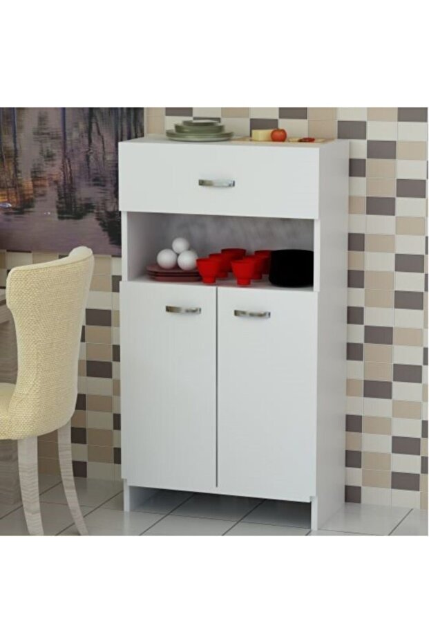 Beyaz Çok Amaçlı Dolap - 2