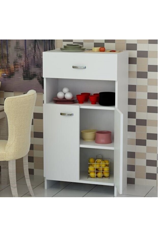 Beyaz Çok Amaçlı Dolap - 3
