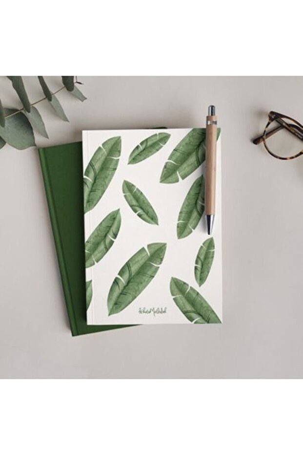 Gift - Unlined Notebook Series - N046 Banana Leaf Green Plants