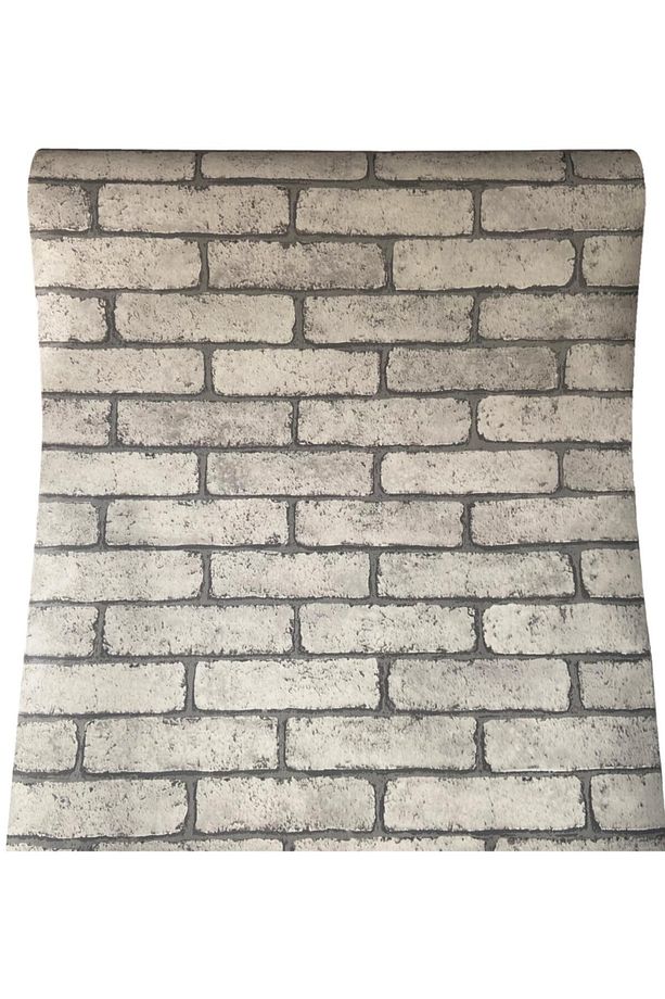 Taş Tuğla Duvar Desenli Kendinden Yapışkanlı Folyo Kağıt Kaplama 45 Cm X 15 Metre - 2