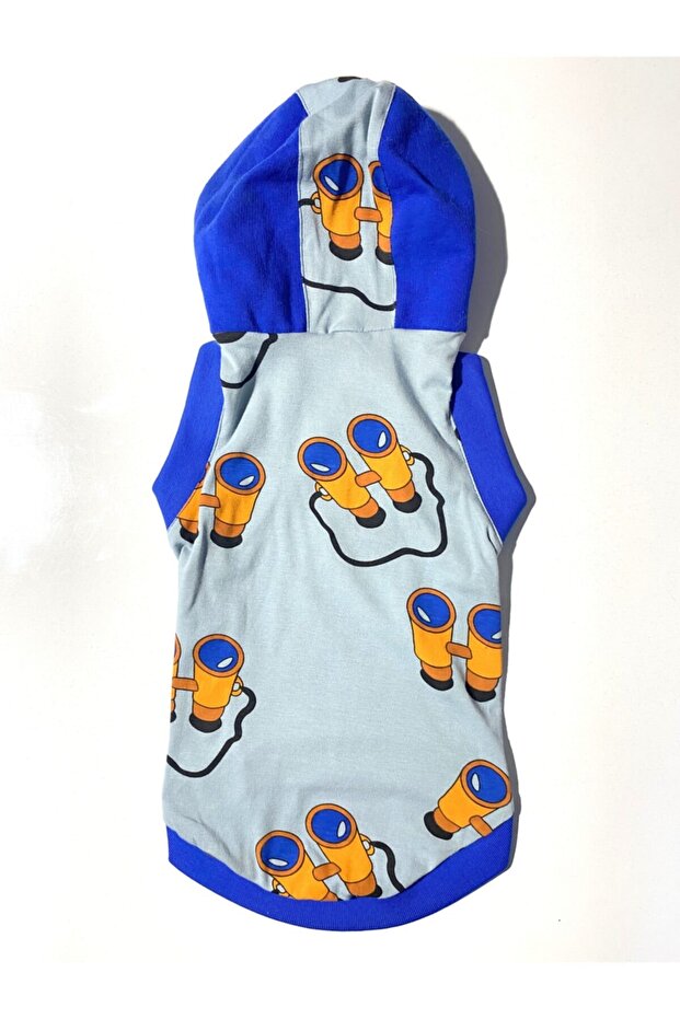 Sleeveless Binoculars Cat & Dog Hooded Summer T-shirt