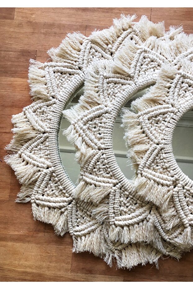 Makrome 3lü Set Ayna - 3