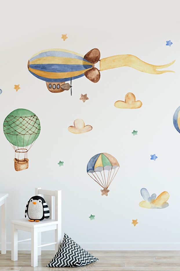 Wall Sticker Set Kids Room Yellow