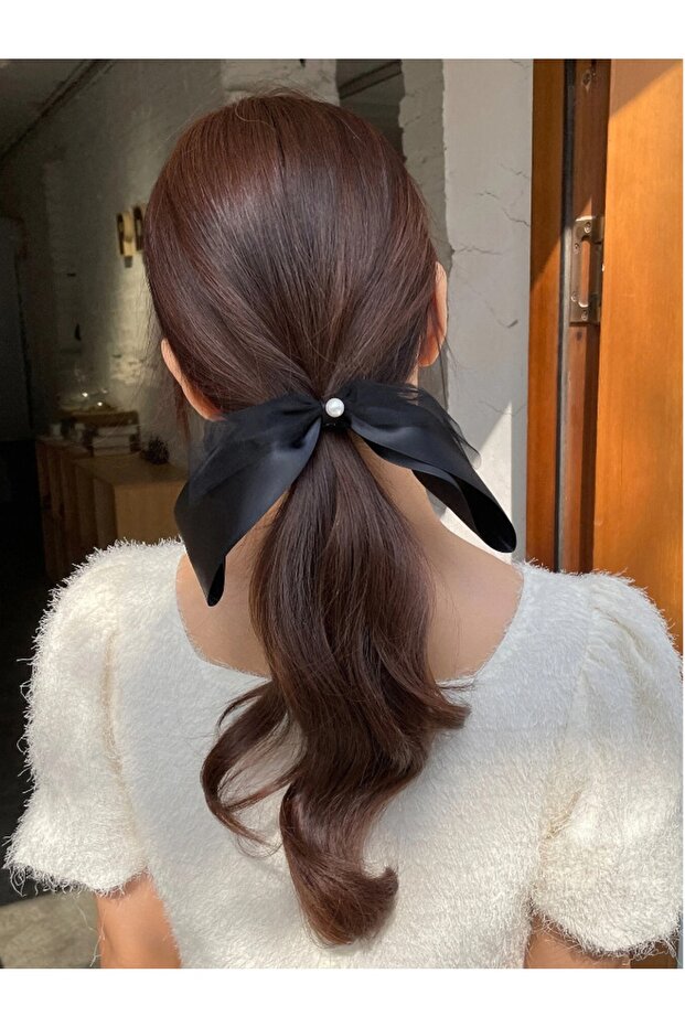 Pearl Organza and Satin Bow Buckle