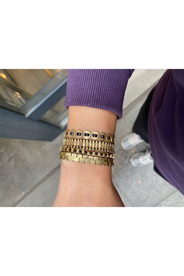 Bronz Brick Bileklik - 5