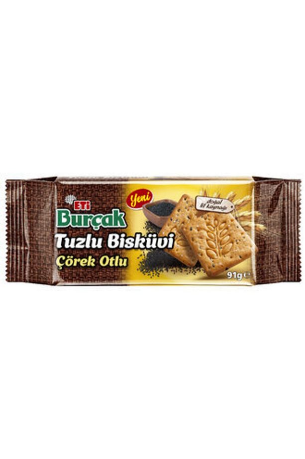 Burçak Tuzlu Çörek Otlu Bisküvi 91 G ( 1 Adet ) - 1