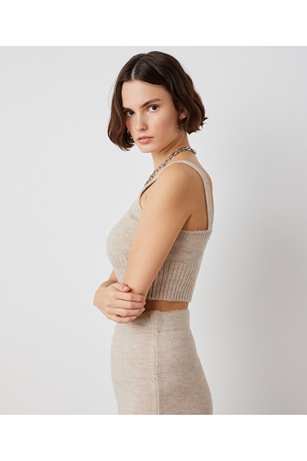 Askılı Crop Triko - 3