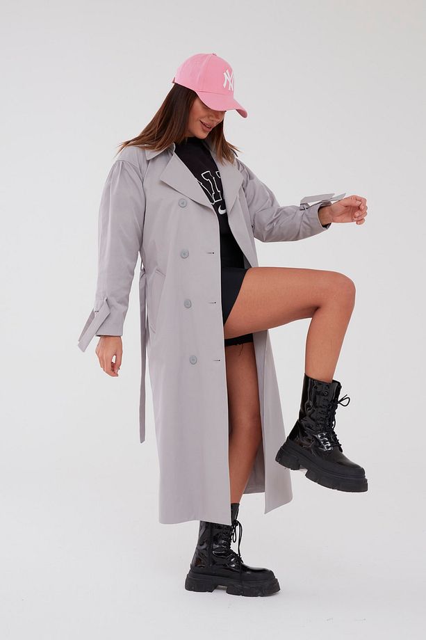 Pleated Trençkot Oversize - 3