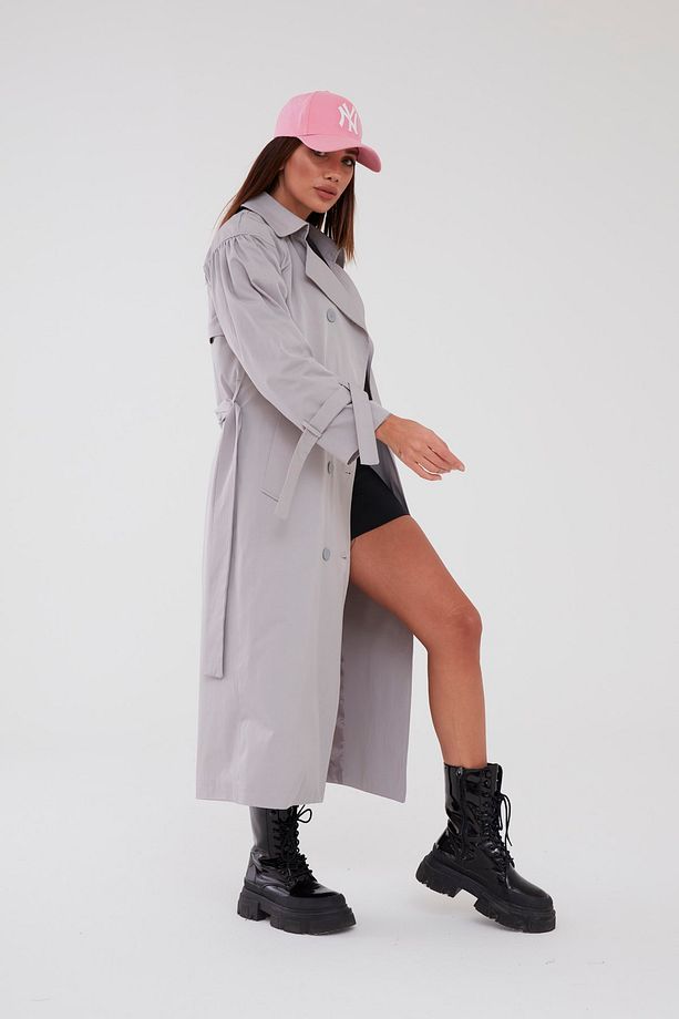 Pleated Trençkot Oversize - 4