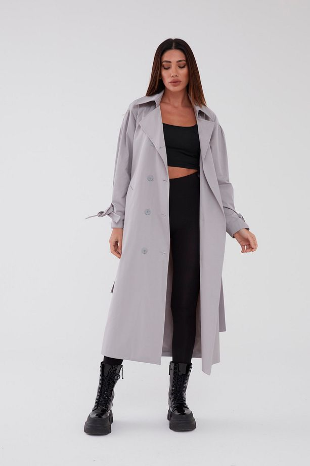 Pleated Trençkot Oversize - 7