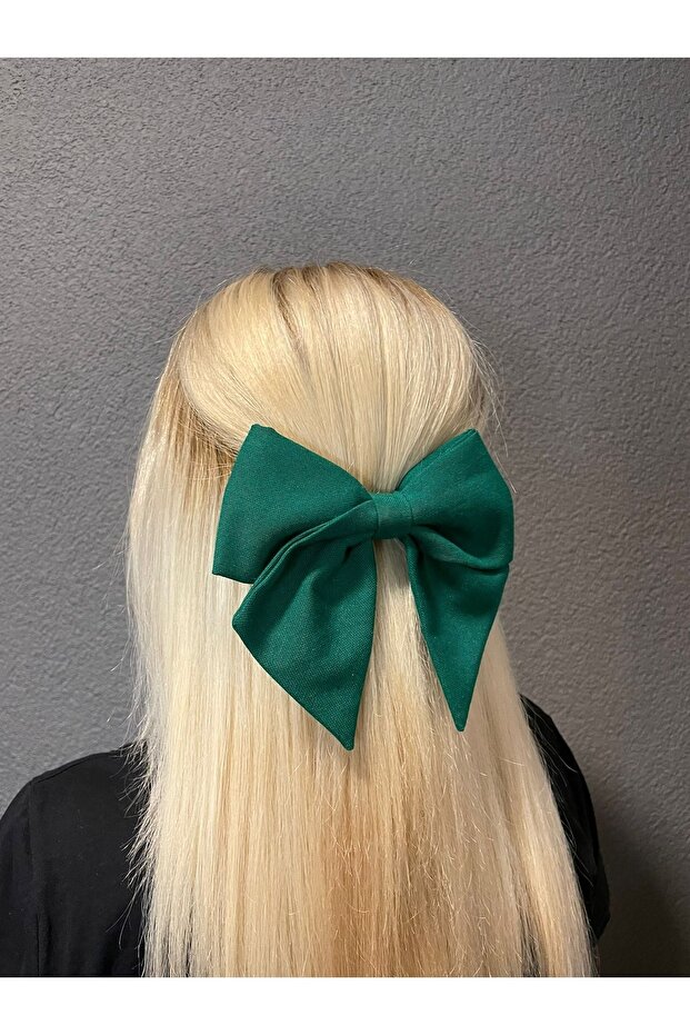 مشبك أوتوماتيكي بفيونكة خضراء - 3