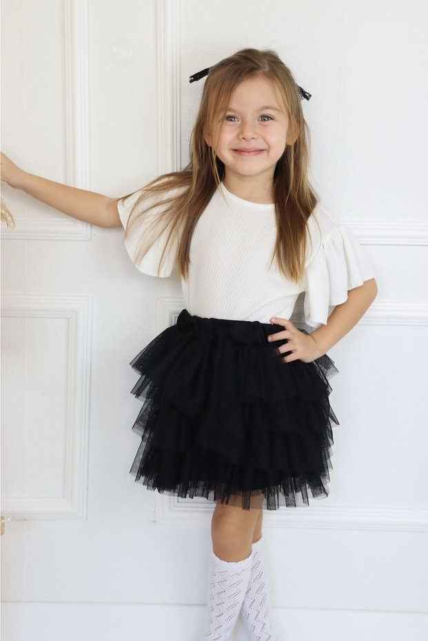 Holiday-23 April Skirted Style Stylish Tutu Girl's Suit Age 2-10