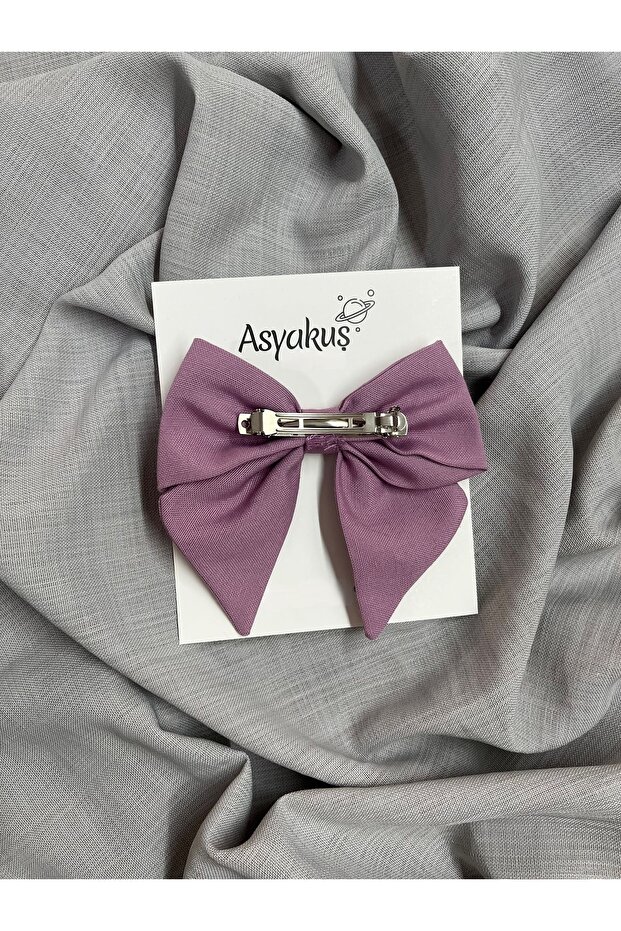 مشبك أوتوماتيكي بفيونكة أرجوانية - 3