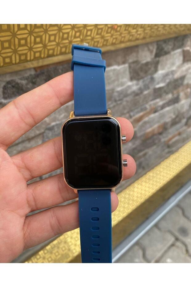 Silikon Kordon Erkek Led Ekran Kol Saati - 1