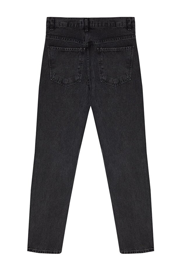 Antrasit %100 Pamuk Essential Fit Jeans Kot Pantolon TMNAW23JE00104 - 7