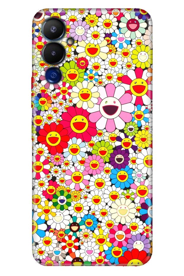 Pova 4 Case Silicone Patterned Illustrated Uv Cover Daisy