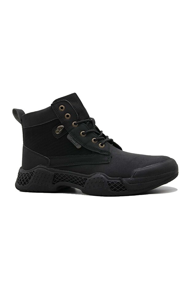 Best Of Men's Nubuck Black Boots - Black