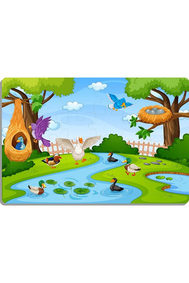 Ahşap Çocuk Yapboz Puzzle Seti 5’li (model-2) - 2