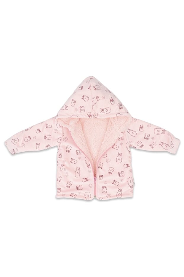 معطف أطفال بنقشة البومة 60024 - 2