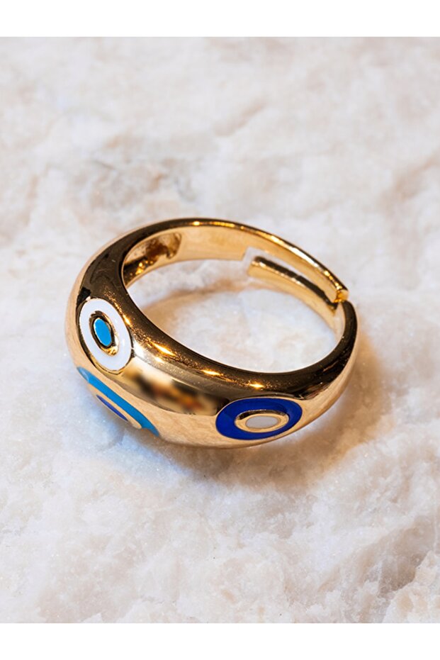 خاتم مع خرز عين الشر - 1