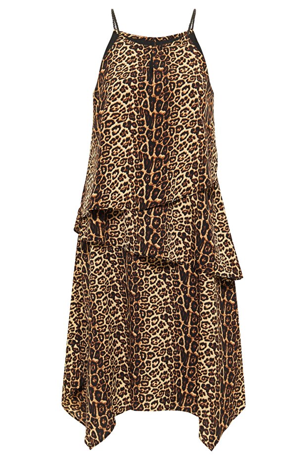 Rochie cu imprimeu leopard - 4