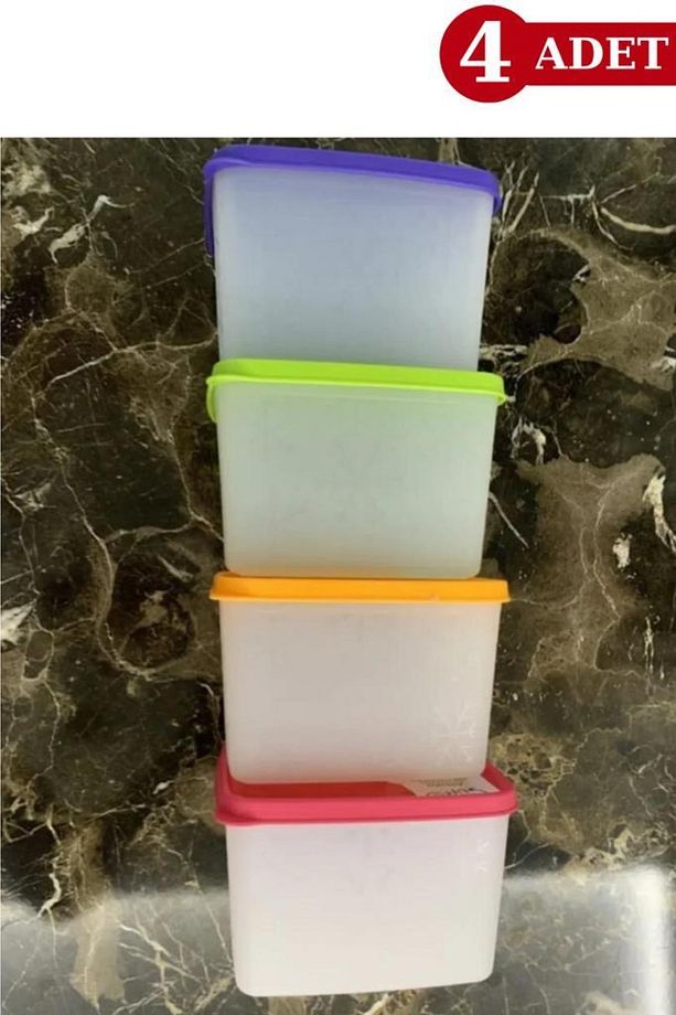 1,1 Litre Alaska No Frost Buzdolabı Dondurucu Erzak Saklama Kabı 4 Adet - 2