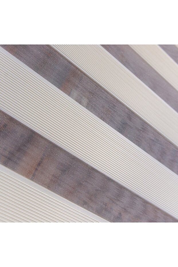 Micro Plise Krem Zebra Perde - 5