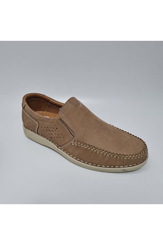 Laceless Stitched Model Orthopedic Anatomical Leather Lightweight Daily Shoes Y015-175