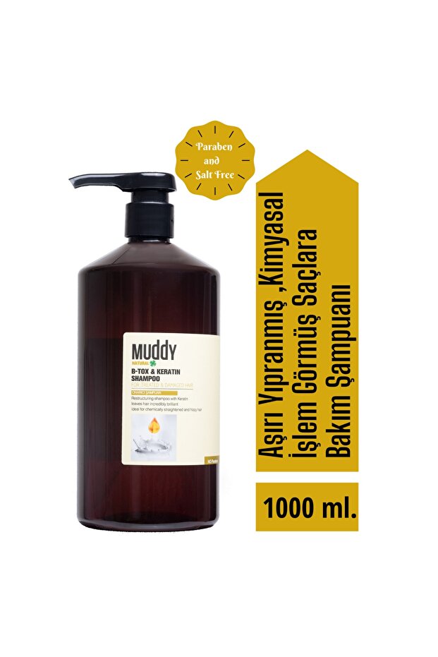 Aşırı Yıpranmış Saçlara B-tox Keratin Şampuan 1000 ml B-tox Keratin Onarıcı Spray 400 ml - 3