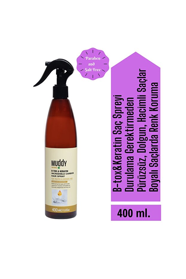 Aşırı Yıpranmış Saçlara B-tox Keratin Şampuan 1000 ml B-tox Keratin Onarıcı Spray 400 ml - 4