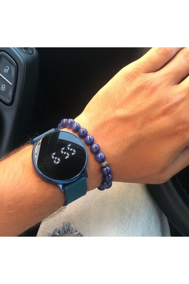 Silikon Kordon Erkek Led Ekran Kol Saati - 5