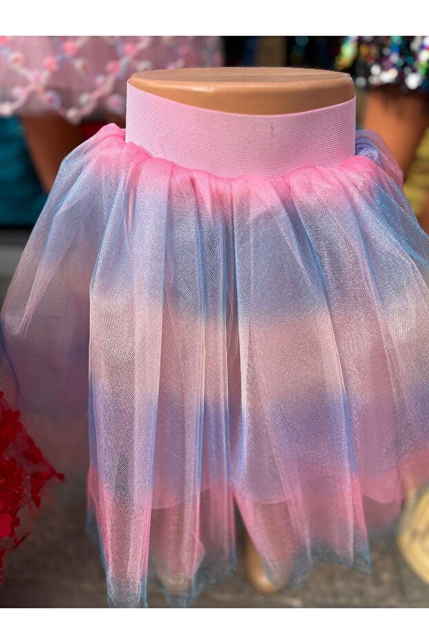 Girl's Bow Dream Tutu Tulle Skirt 29 October 23 April Performance Outfit