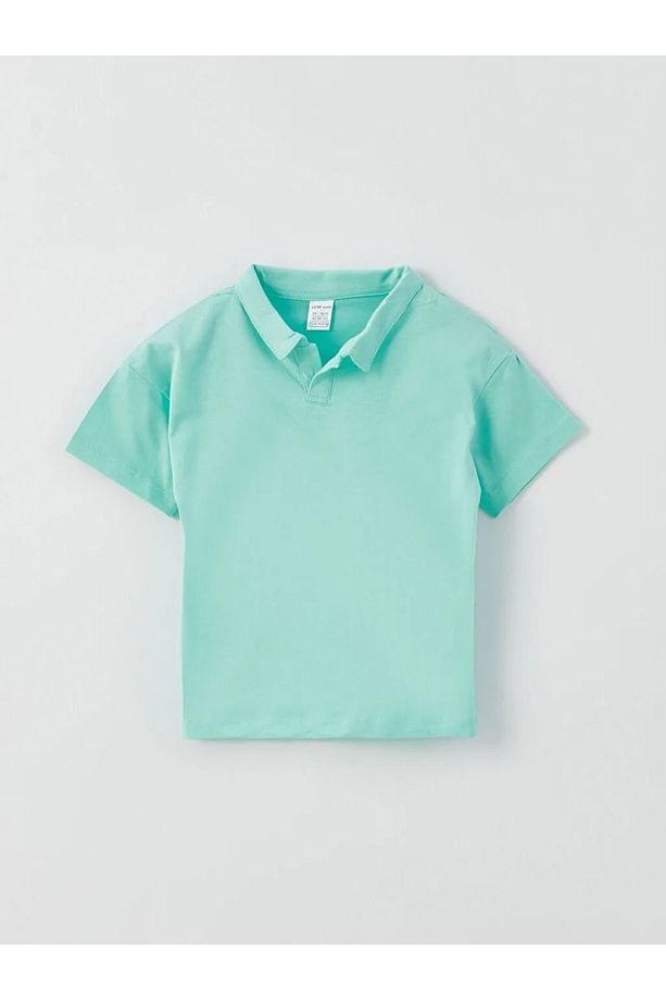 Baby Polo Yaka Kısa Kollu Basic Erkek Bebek Tişört ve Şort 2'li Takım - 2