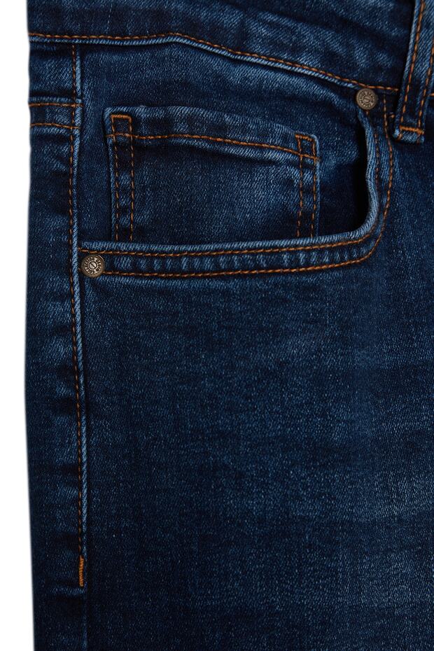 İndigo Esnek Kumaş Regular Fit Jeans Kot Pantolon TMNAW23JE00036 - 11