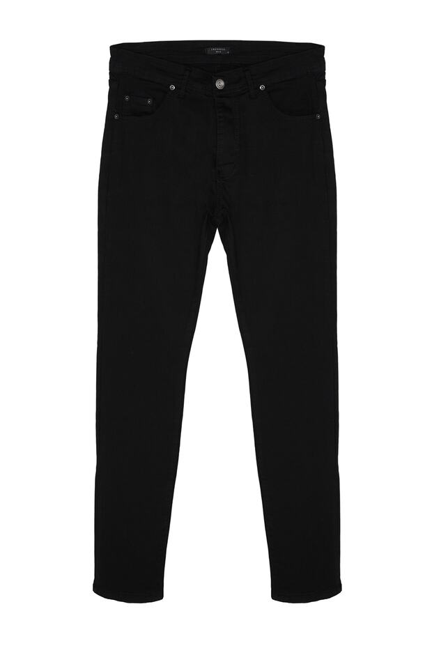 Siyah Smoke Esnek Kumaş Skinny Dar Kesim Jeans Kot Pantolon TMNAW20JE0369 - 7