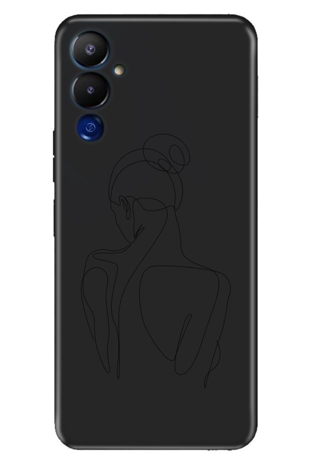 Pova 4 Case Silicone Patterned Illustrated Uv Cover Minimal Character