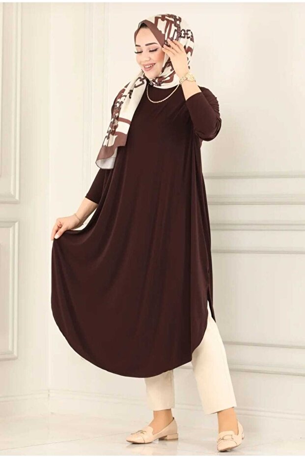 Basic Sandy Tesettür Tunik - 1
